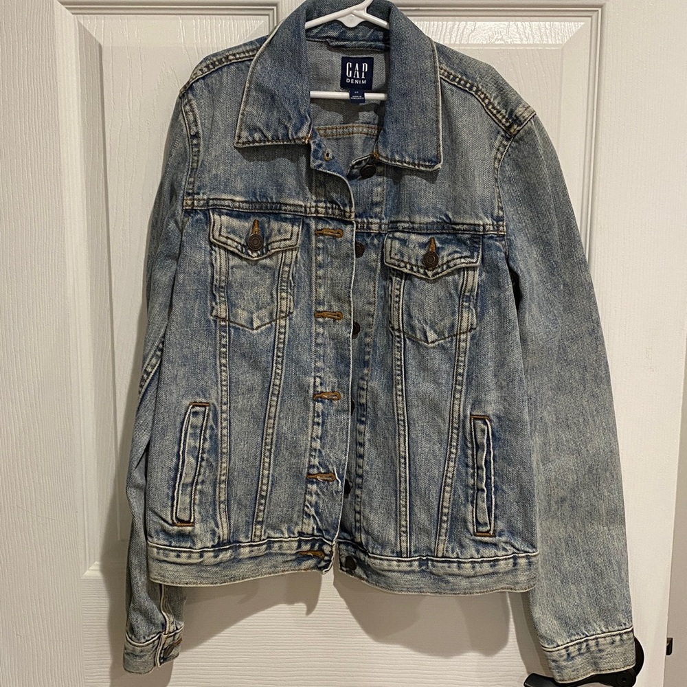 GAP Blue Denim Jean Jacket Acid Rinse Women’s XS